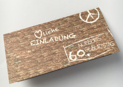 Einladung 60. Geburtstag