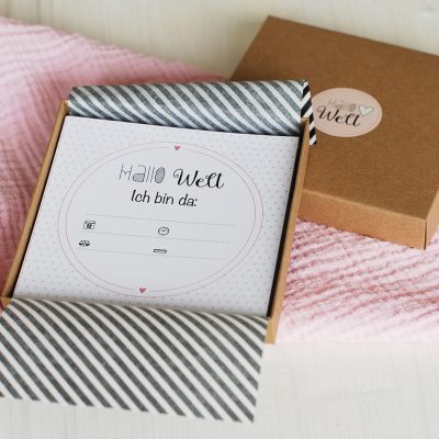 Hallo Welt 35 Meilensteinkarten · Mädchen