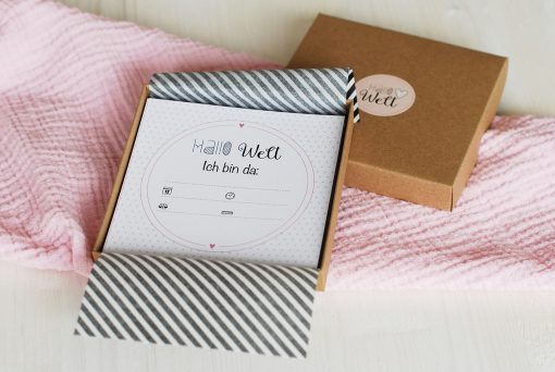 Hallo Welt 35 Meilensteinkarten · Mädchen