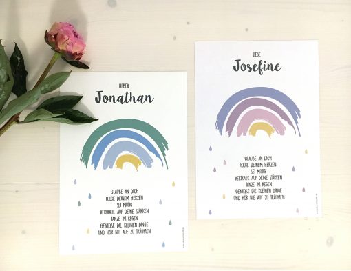 Personalisiertes Poster zur Kommunion/Konfirmation/Taufe A4