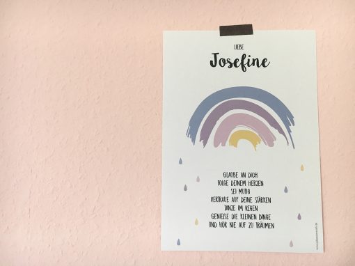 Personalisiertes Poster zur Kommunion/Konfirmation/Taufe A4 – Bild 3