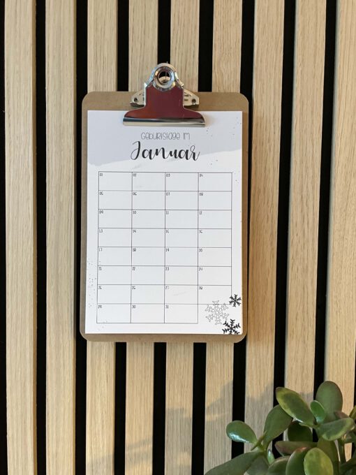 Geburtstagskalender · A5 · für jedes Jahr