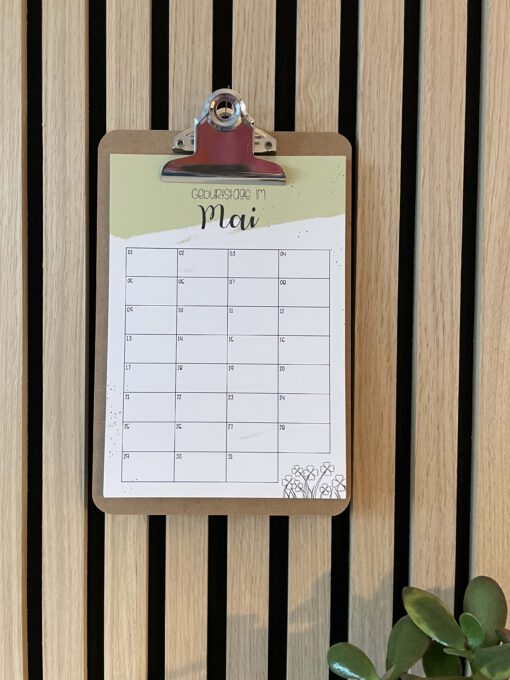 Geburtstagskalender · A5 · für jedes Jahr – Bild 3