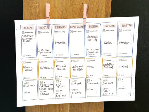 Familien-Wochenplan zum Ausdrucken · Download – Bild 2