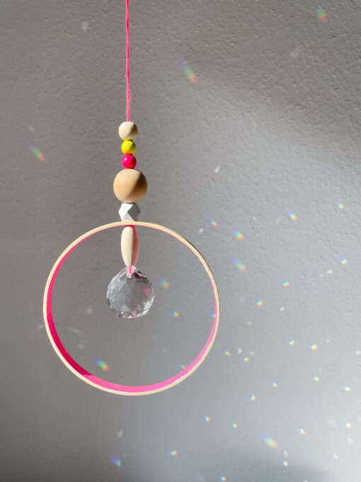 Suncatcher / Sonnenfänger NEON PINK