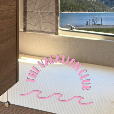 Spiegelsticker "THE VACATION CLUB"