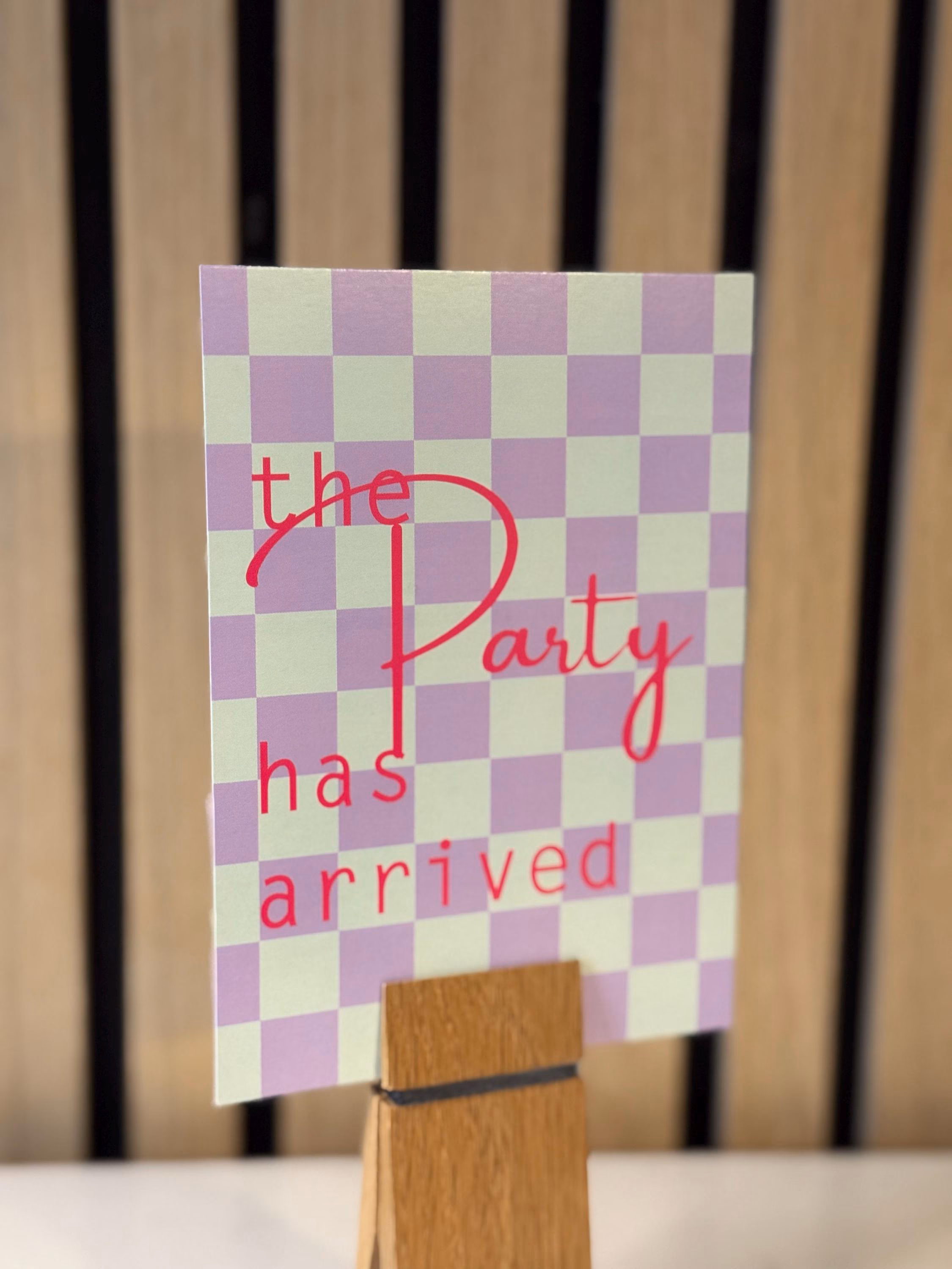 the party has arrived
