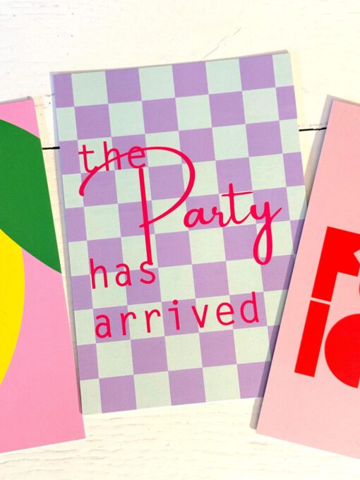 Postkarte "the party has arrived" – Bild 2