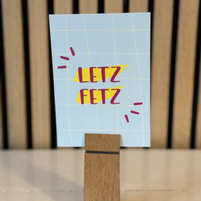 Postkarte "LETZ FETZ"