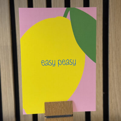 Postkarte "easy peasy"