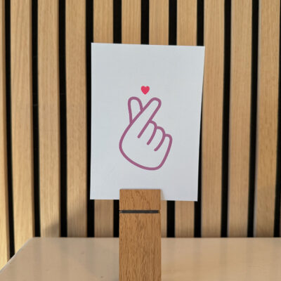 Postkarte Herz-Emoji