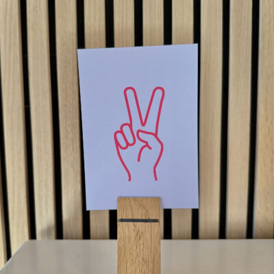 Postkarte Peace-Emoji