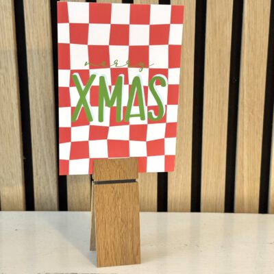 Weihnachtspostkarte "Merry XMAS"